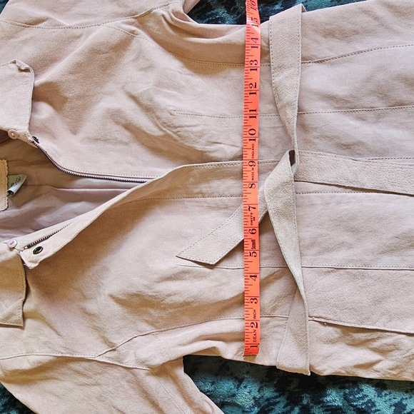 JW Leather Pink (pale Petal pink) Chic Jacket, size L - Picture 6 of 13